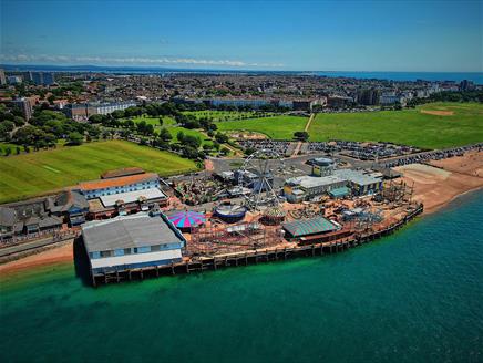 Clarence Pier Amusement Park in Portsmouth