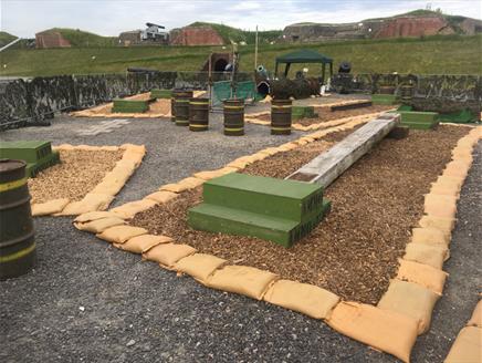 Junior assault course at Fort Nelson