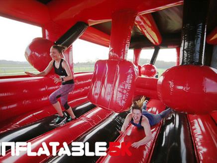 Inflatable 5k Obstacle Course Run at Farnborough International Exhibition and Conference Centre