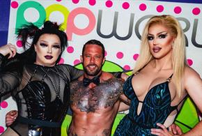 Performers at the Bougie Drag Bottomless Brunch in Popworld Portsmouth