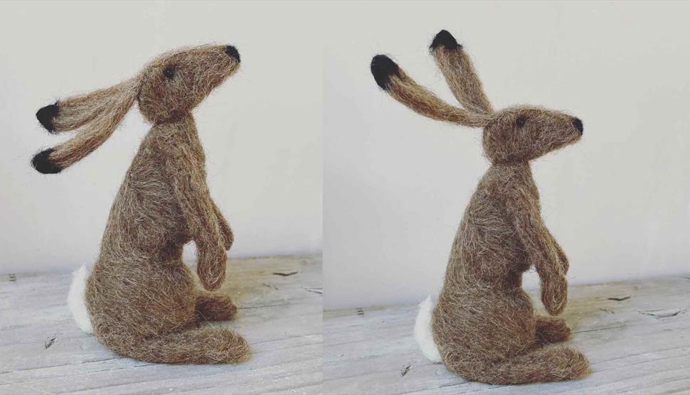 Back By Popular Demand! Needlefelted Hare Workshop at Gilbert White's House & Gardens
