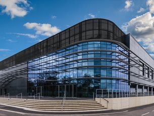 Exterior of Farnborough International Exhibition and Conference Centre