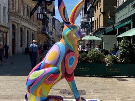 Hares of Hampshire art trail 2022 in Winchester and Southampton