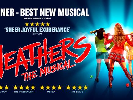 Poster for Heathers The Musical at the Kings Theatre