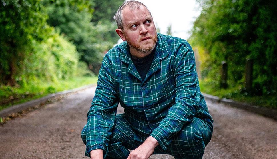Photograph of Miles Jupp for his latest touring show: On I Bang