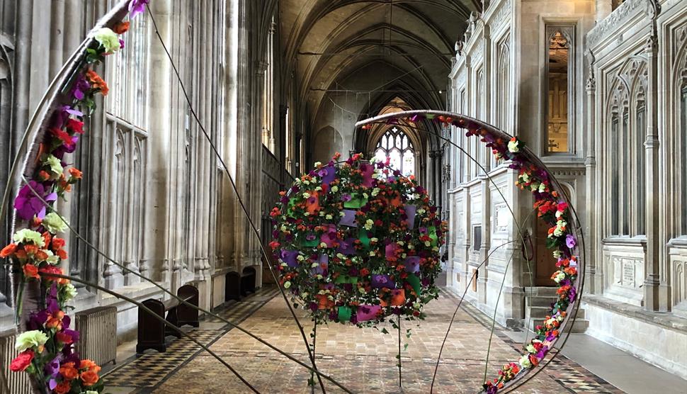 Exhibit at Resonance a Festival of Flowers at Winchester Cathedral