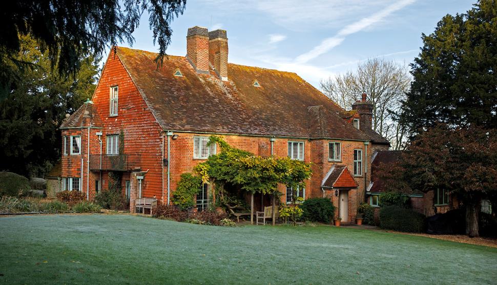 Garden view of Riversdown House near Chawton