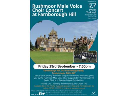 Rushmoor Male Voice Choir Concert at Farnborough Hill