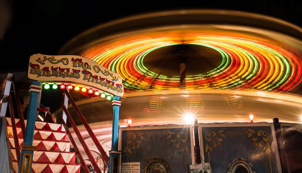 Hollycombe Fairground at Night Hollycombe Fairground at Night