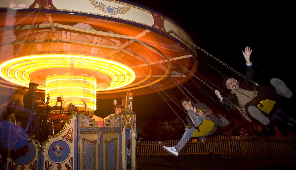 Hollycombe Fairground at Night Hollycombe Fairground at Night