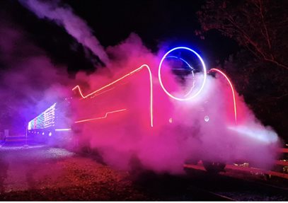 Steam Illuminations at Mid Hants Railway 'Watercress Line'