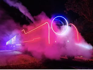 Steam Illuminations at Mid Hants Railway 'Watercress Line'