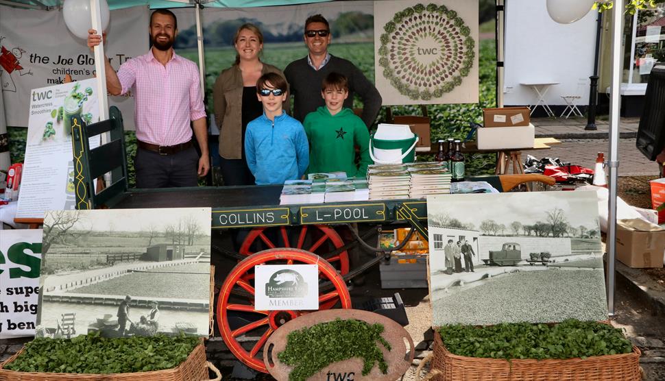 The Watercress Company stand at the Watercress Festival in Alresford