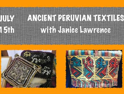 Talk: Ancient Peruvian Textiles with Janice Lawrence