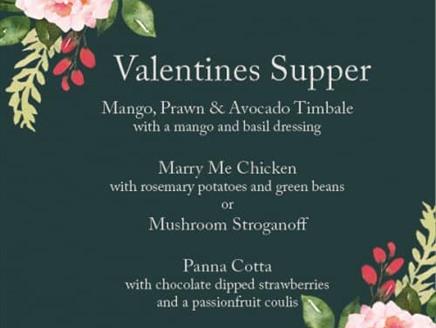 Valentines Dinner at Chawton House