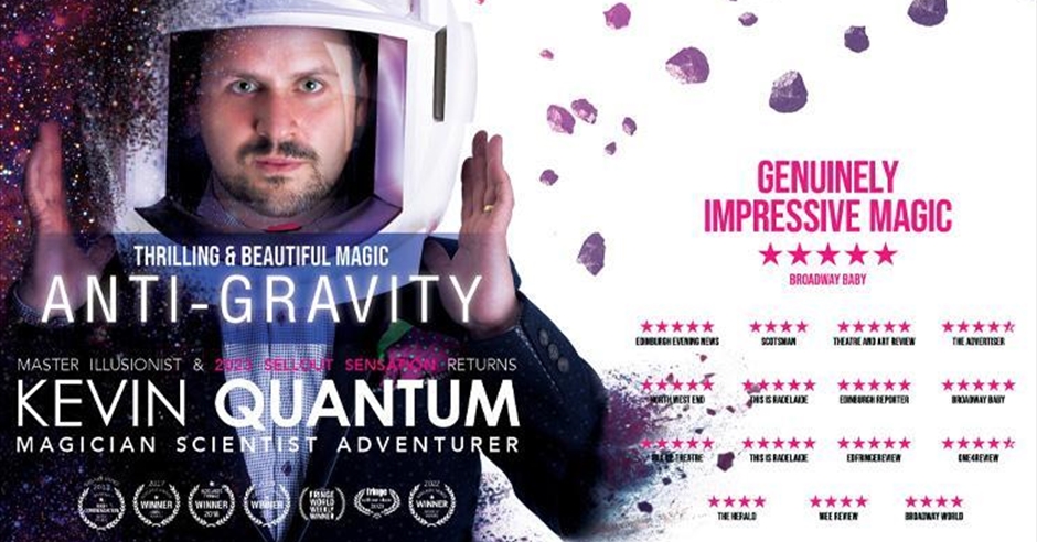 Kevin Quantum: Anti-Gravity – Thrilling & Beautiful Magic at Theatre Royal Winchester