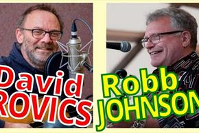 Flyer for the Rovics and Johnson concert in Portsmouth