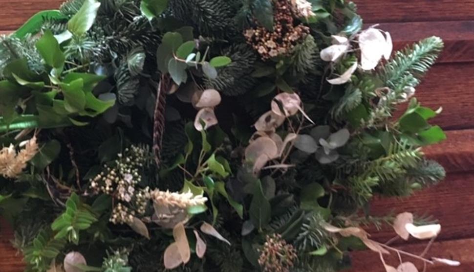 Christmas Wreath Workshop at West End Flower Farm