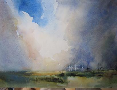 Robert Blythe Water colour - East Sussex