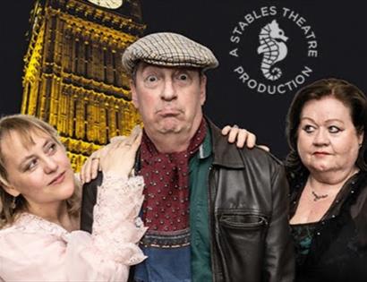poster for run for your wife at stables theatre