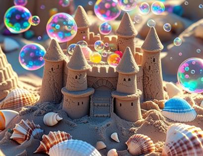 Gorgeous sand castle