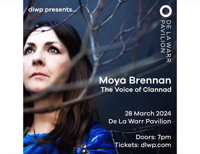 Poster for Moya Brennan at the De La Warr Pavilion Bexhill