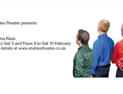 Poster for Art play at Stables Theatre Hastings