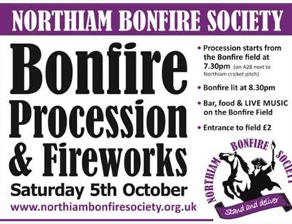Bonfire fireworks poster