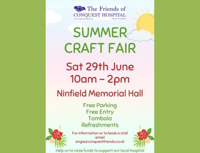 text post for summer craft fair. same details as in description.