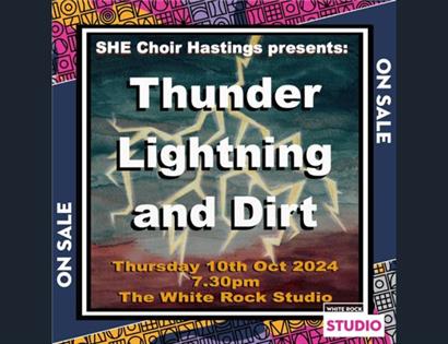thunder lightning and dirt poster