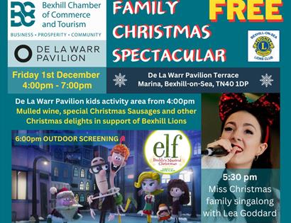 Poster for Family Christmas Spectacular in Bexhill.
