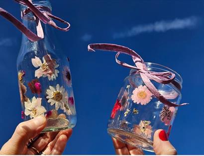 Homemade bloom bottles