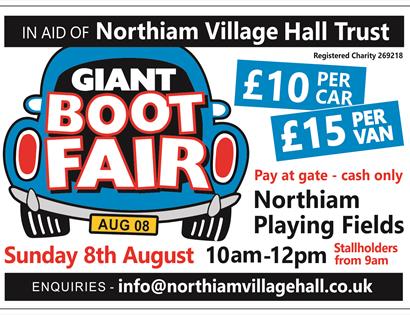 Northiam Giant Boot Sale poster