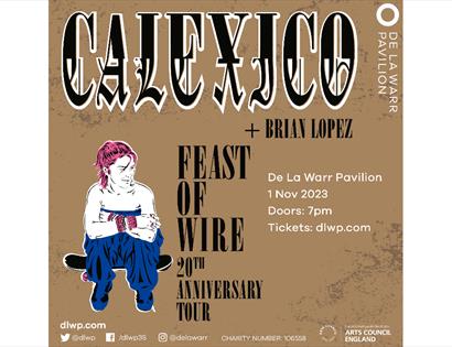 calexico poster music event in bexhill at de la warr pavilion