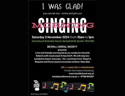 Singing poster