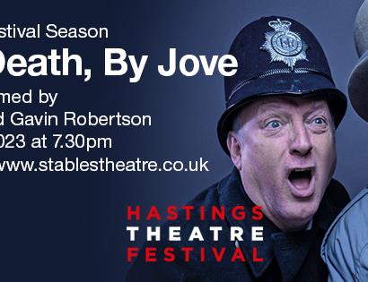 Text poster for "Done to Death, by Jove"
