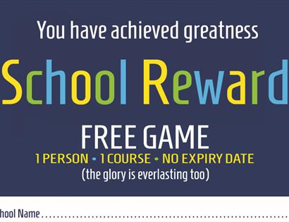 School Rewards Giveaway with Hastings Adventure Golf