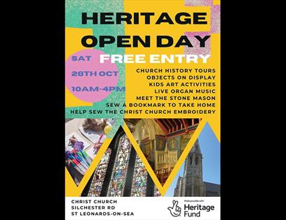 Poster for Heritage Open Day at St Leonards