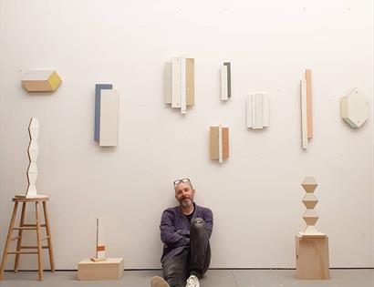 artist Roland Hicks at Hastings Contemporary