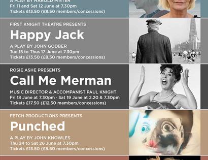 Stables Theatre June shows poster