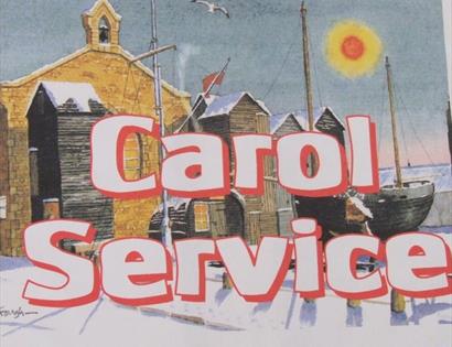 Advert for the Hastings Fishermen's Museum online carol service
