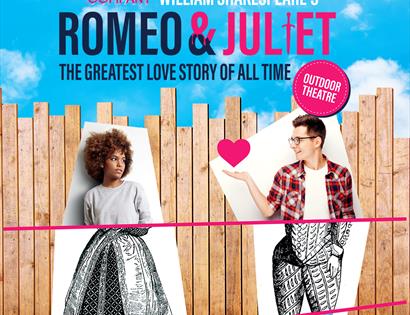 Romeo and Juliet outdoor performance poster