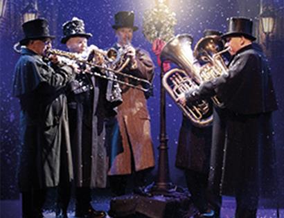 poster for Dickens Christmas event at the De La Warr Pavilion