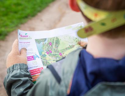 Easter egg hunt at Bodiam Castle