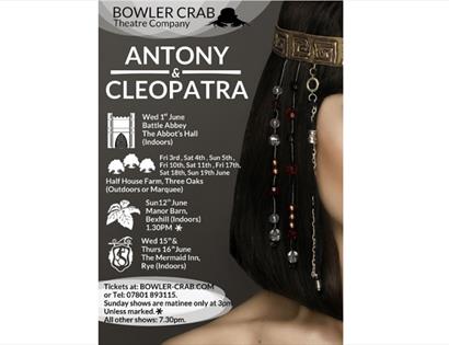 poster for antony and cleopatra with same details as in text