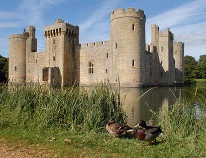 Guided moat walk at Bodiam Castle