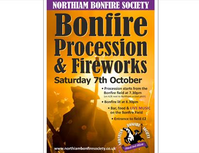poster for northiam bonfire
