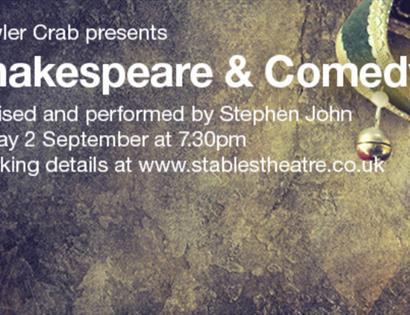 poster for shakespeare and comedy