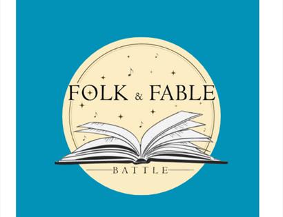 graphic poster for Folk & Fable Festival