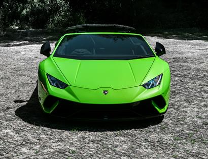 Picture of a green sports car
